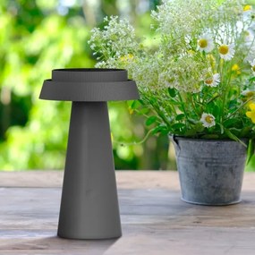 Lampada solare LED MARAKESZ LED/3,7V USB 3600 mAh 1800/2700/3000K IP54 grigio