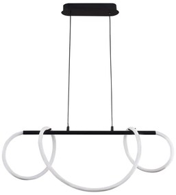 Lampadario LED a sospensione con filo EMMA LED/38W/230V nero