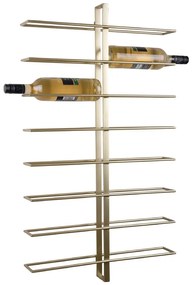 Portabottiglie da parete in metallo color oro numero di bottiglie 16 Dual - PT LIVING