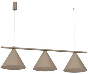 Lampadario a sospensione su cavo CAPITAL 3xGX53/15W/230V taupe