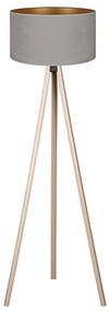 Brilagi - Lampada con piedistallo VELVET 1xE27/60W/230V beige/grigio