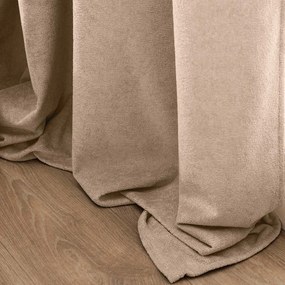 Tenda marrone chiaro in bouclé 140x260 cm Winona – douceur d'intérieur