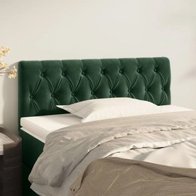 Testiera Verde Scuro 100x7x78/88 Cm İn Velluto /