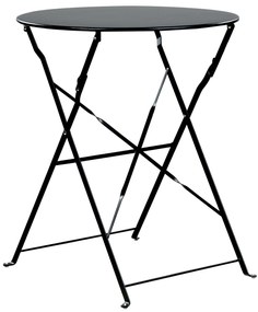 Set da balcone acciaio nero FIORI Beliani