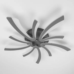 Brilagi - Lampadario a plafone LED dimmerabile TWIST LED/55W/230V 3000-6500K antracite + +TC