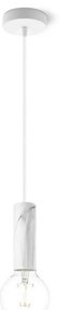 Lampadario a cavo SAGA 1xE27/40W/230V marmo