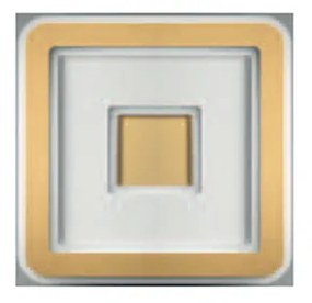 Plafoniera Contemporanea Halò Metallo Oro Opaco Led 35W