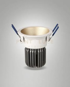 Toodle faretto incasso tondo 2700k 1220lm 11w dimmerabile oro