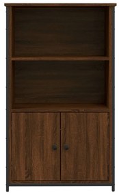 Credenza rovere marrone 62x32x103,5 cm in legno multistrato