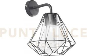 Applique mandala nera 1 luce attacco e27 ip44 29,5x36cm in metallo ...