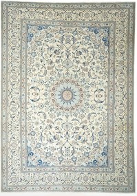 Nain Tappeto 260x370 Beige (Iran) Annodato A Mano