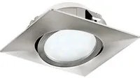 Faretto Ad Incasso Contemporaneo Pineda Policarbonato Nichel Satinato 3 Led 4,9W