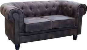 CHESTERFIELD - divano vintage in ecopelle