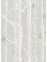 Cole & Son Carta da parati Woods & Pears - Grey/ White/ Silver