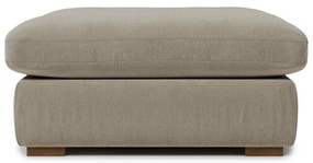 Pouf in tessuto a coste color crema Comfy - Scandic