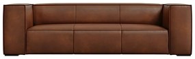 Divano in pelle marrone cognac 227 cm Madame - Windsor & Co Sofas