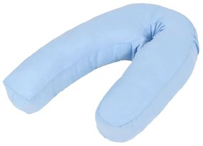 Cuscino Per Gravidanza A Forma Di J 54x(36-43) Cm Blu /