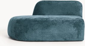 Chaise longue in teddy bouclé Wolke