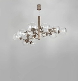 Plafoniera 16 luci  - Global - 262.800.04. - Metal Lux Bronzo