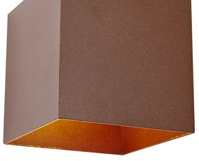 Applique da esterno marrone ruggine con LED 2 luci IP65 solare - Charlene