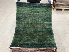 Loribaft Tappeto 90 x 100 Verde (Iran) Annodato A Mano