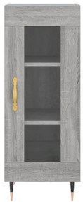 Credenza Grigio Sonoma 34,5x34x180 cm in Legno Multistrato