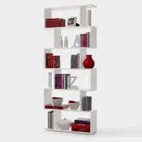 Libreria arredo bianca ufficio salotto cm 80 x 25x 192 h