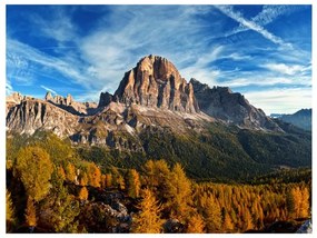 Fotomurale  Vista panoramica delle Dolomiti italiane  Colore Blu, Dimensioni e Misure 200x154