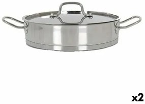 Casseruola con coperchio in vetro Quttin 6 L Ø 32,8 cm (2 Unità)