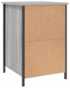 Comodini 2 pz Grigio Sonoma 40x42x60 cm in Legno Multistrato