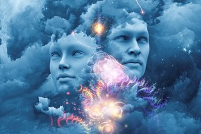 Carta da parati autoadesiva – Mente virtuale