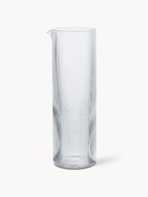 Caraffa in vetro soffiato millerighe Ripple, 1.1 L