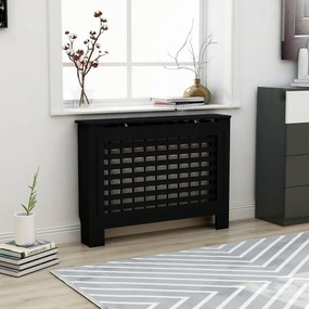 Copertura Per Radiatore Nera 112x19x81,5 Cm İn Mdf /