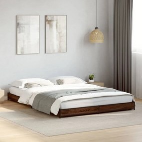 Giroletto rovere marrone 120x200cm in legno multistrato metallo