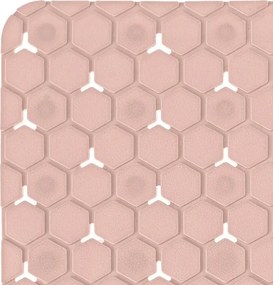 Tappeto bagno antiscivolo rosa 54x54 cm Maya