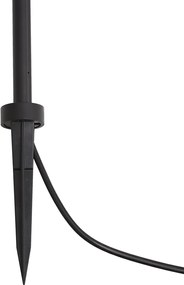 Faretto da giardino moderno 12V nero 10cm incl. LED IP65 - Lino