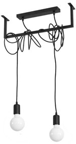 Lampadario su filo SALAMANCA 2xE27/60W/230V