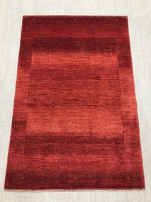 Loribaft Tappeto 100 x 150 Rosso (Iran) Annodato A Mano