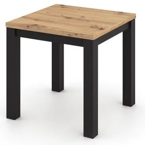 Tavolo da pranzo allungabile ZARO rovere artisan/nero