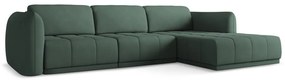 Divano angolare verde (con penisola a destra) Hoku – Makamii