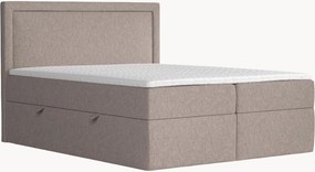 Letto boxspring fatto a mano con contenitore Maya, H3