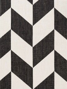 Tappeto da interno/esterno nero/color crema 160x230 cm Haringey Terrick – Ted Baker