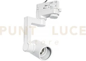 Proiettore binario express bianco 1 luce attacco e27 10x14cm