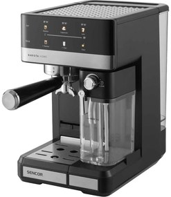 Sencor - Macchina per caffè espresso a portafiltro 1350 W/230 V nero/cromo satinato