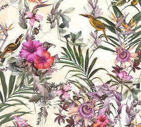 Carta da parati Tropico  beige, 53 cm x 10.05 m
