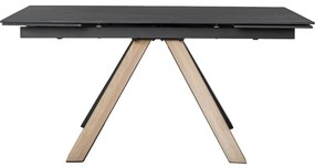 Tavolo da pranzo pieghevole in ceramica 90x160 cm Azur - Marckeric