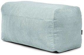 Puof a sacco color menta con rivestimento in velluto a coste Plus 100 Lounge – SLOWDOWN