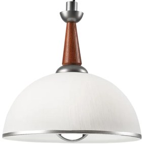 Lampadario a scomparsa CHIARA 1xE27/60W/230V argento/rovere