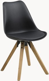 Set di 2 sedie da pranzo con seduta in similpelle Dima