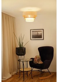 Brilagi Plafoniera DENVER LUNETA 1xE27/15W/230V Ø45 beige/marrone/crema